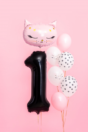 Balon folie negru cifra 1 50 cm [1]