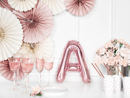 Balon folie Litera ''A'', 35cm, rose gold (1 buc.) [2]