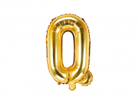 BALOANE - Balon folie Litera ''Q'', 35cm, auriu (1 buc.)