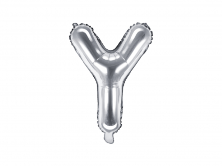 BALOANE - Balon folie Litera ''Y'', 35cm, argintiu (1 buc.)