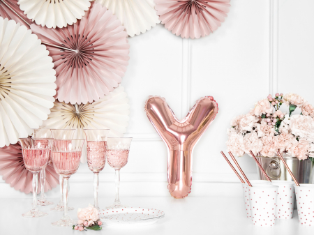 Balon folie Litera ''Y'', 35cm, rose gold (1 buc.) [2]