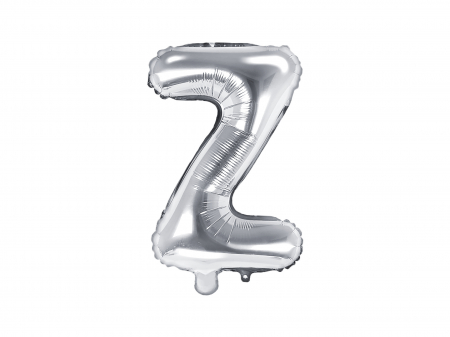 BALOANE - Balon folie Litera ''Z'', 35cm, argintiu (1 buc.)