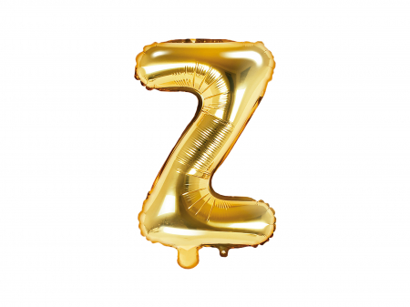 BALOANE - Balon folie Litera ''Z'', 35cm, auriu (1 buc.)