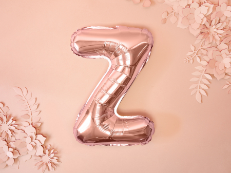 Balon folie Litera ''Z'', 35cm, rose gold (1 buc.) [2]