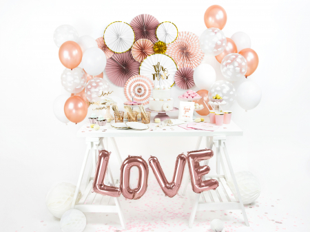 Balon folie Love, 140x35cm, rose gold (1 buc.) [1]