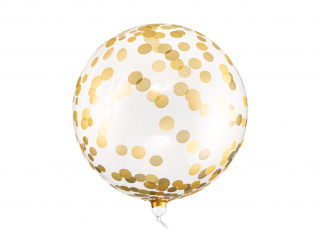 Baloane Orbz - Balon Folie Orbz, Buline Aurii - 40 cm