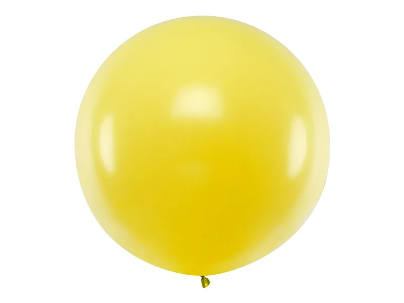 Baloane Orbz - Balon rotund 1m, galben pastel