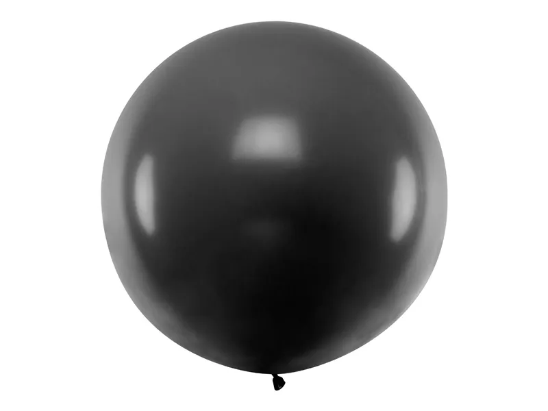 Baloane Orbz - Balon rotund 1m, negru pastel
