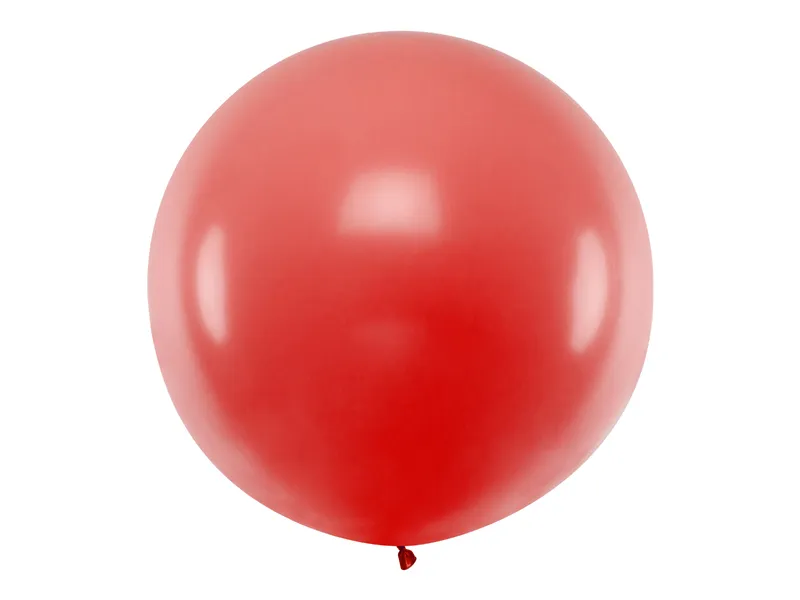 Baloane Orbz - Balon rotund 1m, roșu pastel