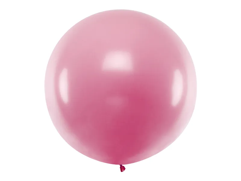 Baloane Orbz - Balon rotund 1m, roz deschis metalic