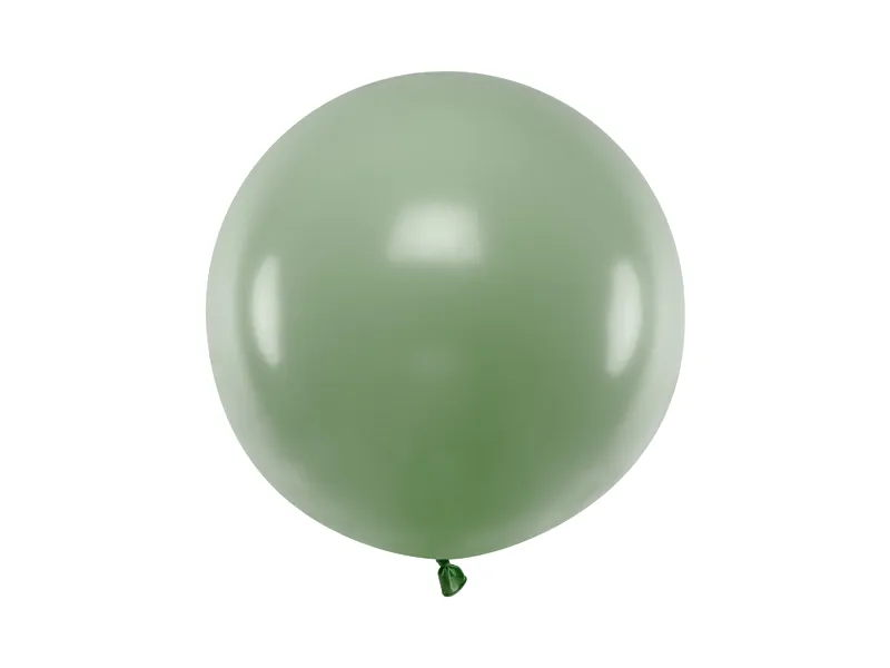 Cutii Pentru Baloane - Balon rotund 60 cm, verde rozmarin pastel