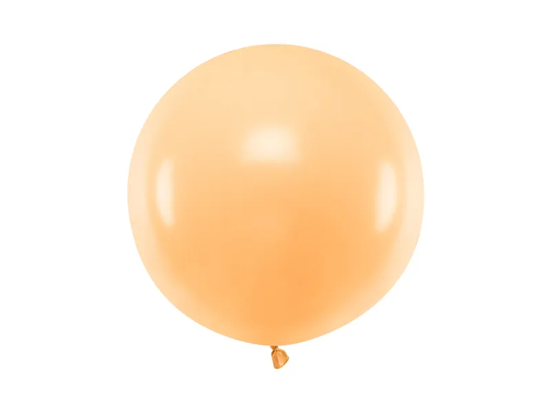 Cutii Pentru Baloane - Balon rotund 60cm, Pastel Piersică Deschisă