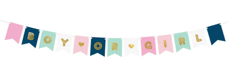 Bride-Box - Banner băiat sau fată, mixt, 15 x 175 cm