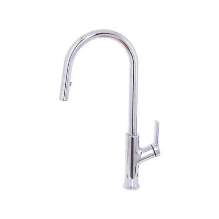 Articole pentru baie - Baterie Bucatarie cu Dus Extractabil, Inox SUS304, Crom, FJ5543