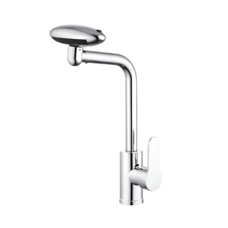 Articole pentru baie - Baterie Lavoar Cartus Ceramic Pipa Rotativa Crom Lucios Racorduri Incluse EC02