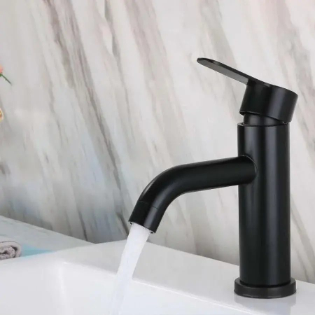 Articole pentru baie - Baterie Lavoar, Inox SUS304, Negru, HS/LY007