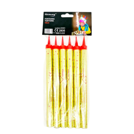 BAX Artificii pentru tort aurii 18 cm Engros [1]