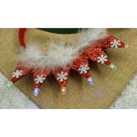 Bentita/cerc de Craciun, culoare rosie, marime standard, Flippy [3]