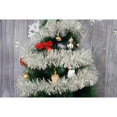 Beteala Craciun, Flippy, argintiu, marimea: 2 m x 11 cm material:folie PVC, interior/exterior [1]