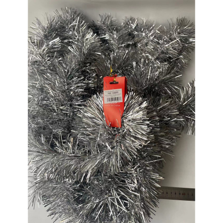 Beteala Craciun, Flippy, argintiu, marimea: 2 m x 11 cm material:folie PVC, interior/exterior [11]