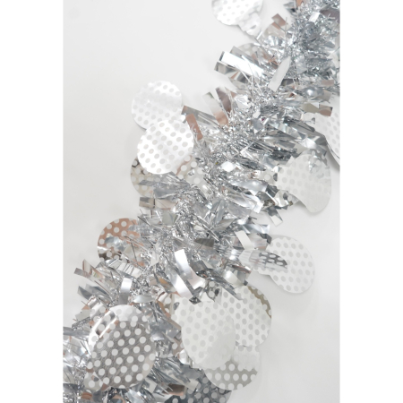 Beteala Craciun, Flippy, argintiu, marimea:  2 m x 11 cm x 9 cm material:folie PVC, interior/exterior [9]