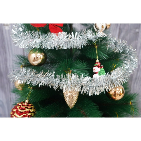 Beteala Craciun, Flippy, argintiu, marimea: 2 m x 5 cm material:folie PVC, interior/exterior [8]