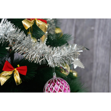 Beteala Craciun, Flippy, argintiu, marimea: 2 m x 9 cm x 5 cm material:folie PVC, interior/exterior [1]