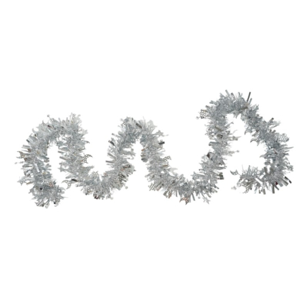 Craciun - Beteala Craciun, Flippy, argintiu, marimea: 2 m x 9 cm x 9 cm material:folie PVC, interior/exterior