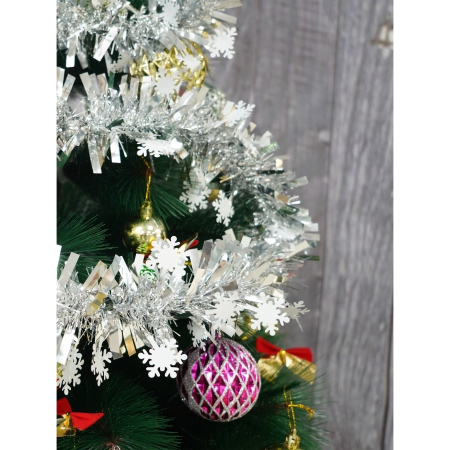 Beteala Craciun, Flippy, argintiu, marimea:  2 m x 9 cm x 9 cm material:folie PVC, interior/exterior [8]