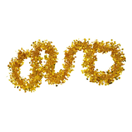 Ornamente Brad - Beteala Craciun, Flippy, galben, marimea: 2 m x 9 cm material:folie PVC, interior/exterior