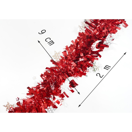 Beteala Craciun, Flippy, roșu, marimea: 2 m x 9 cm x 9 cm material:folie PVC, interior/exterior [15]