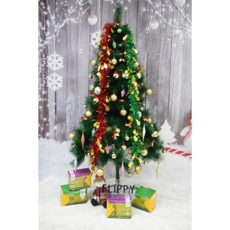 Beteala Craciun, Flippy, verde, marimea: 2 m x 11 cm x 9 cm material:folie PVC, interior/exterior) [15]