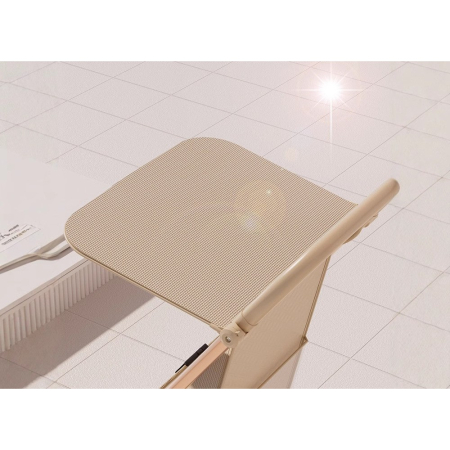 Carut Pliabil, Flippy, Usor, Compatibil cu Avionul, de Plimbat/Dormit, Parasolar, Cutie Depozitare, Tabla de Masa, 93 x 70 x 40 cm, Bej [2]