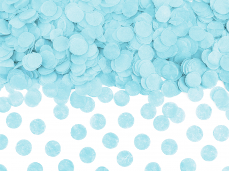 Confetti - Cercuri de confetti, albastru deschis, 15g