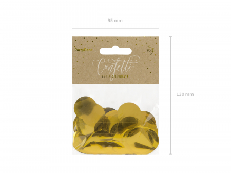 Cercuri de confetti, auriu, 15g [1]