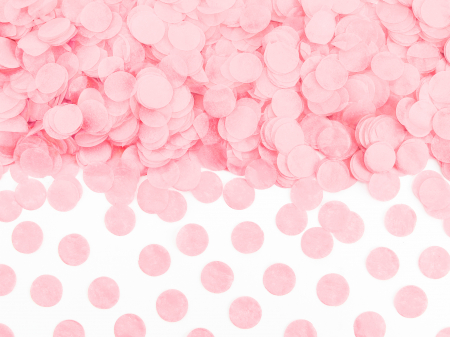 Confetti - Cercuri de confetti, roz deschis, 15g