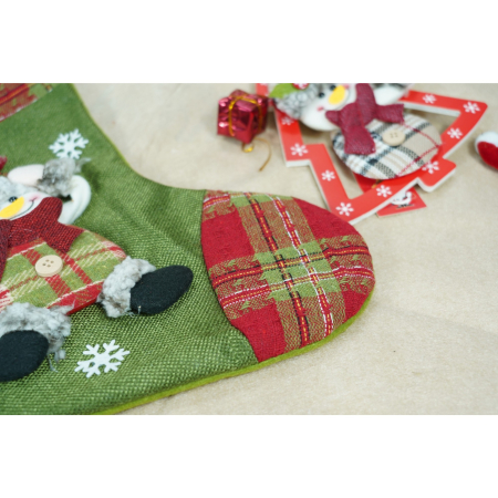 Ciorap Cadouri, Flippy,cu model elf,verde, marimea 20x30 cm, textil, interior [3]