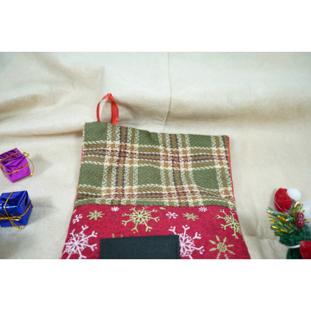 Ciorap Cadouri,Flippy,cu model om de zapada, rosu, marimea 20x40 cm, textil, interior [2]