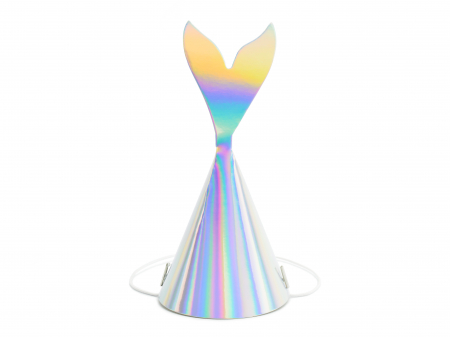 Coifuri - Coifuri de petrecere Sirene, irizante, 18 cm (6 buc. / 1 pachet)