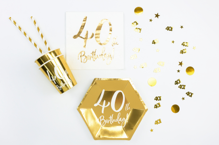 Confetti metalic, numărul 40, 15g [1]