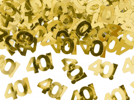 Confetti - Confetti metalic, numărul 40, 15g