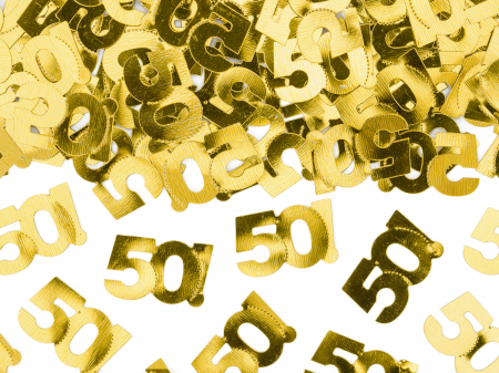 Confetti - Confetti metalic, numărul 50, 15g