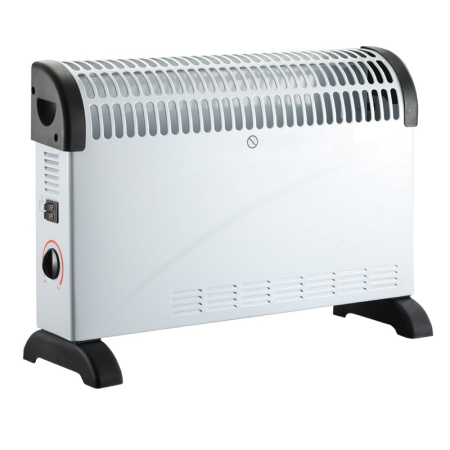 Incalzire si climatizare - Convector Electric Clasic, Flippy, 2000W, 3 Trepte de Putere, Termostat, 53x19.8x38 cm, Alb
