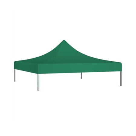 Gradina - Copertina pentru Pavilion, Flippy, Acoperis Cort, Pliabil, Copertina Rezistenta 420D, 280 g/m2, Protectie Ideala la Soare si Ploaie, 3 x 3 m, Verde
