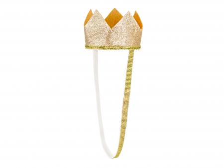 PETRECERI FETITE - Coroană aurie printese 8.5cm
