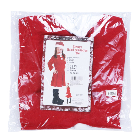 Costum Craciunita Flippy® Fata, 7-9 ani, 3 piese, Polar [2]