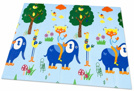Covorase de joaca - Covoras De Joaca Pentru Bebelusi 200x150 cm, Covor Educativ, Covoras Pliabil Impermeabil Si Antiderapant, Jucarie Dezvoltare Motrica Si Senzoriala, Pentru Copii 0+ Luni, Model 4, Multicolor