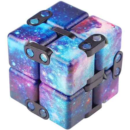 Cub antistres, Fidget Toy, Infinity Magic Cube, Galaxy, 4x4x4 cm [2]