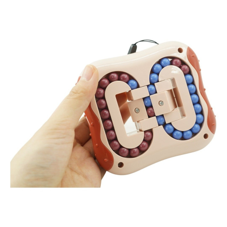 Cub magic interactiv, Magic Bean, jucarie antistres potrivit pentru copii si adulti, Rosu [3]