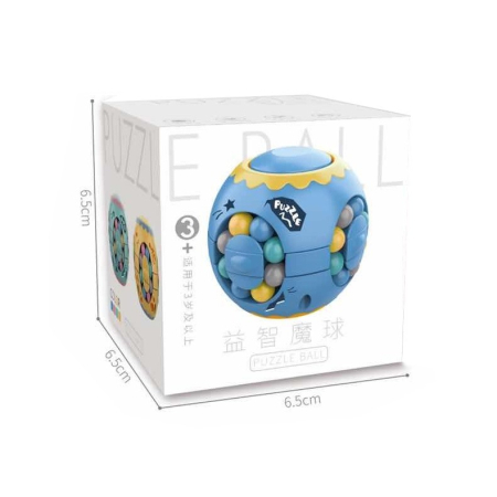 Cub magic interactiv, Magic Bean, jucarie antistres potrivit pentru copii si adulti, Sfera, Albastru [5]